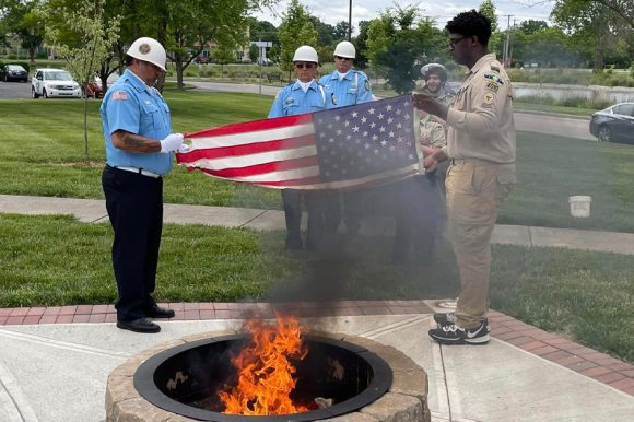 Clarksville Scout Troop Celebrating Flag Day with Public Flag Retirement